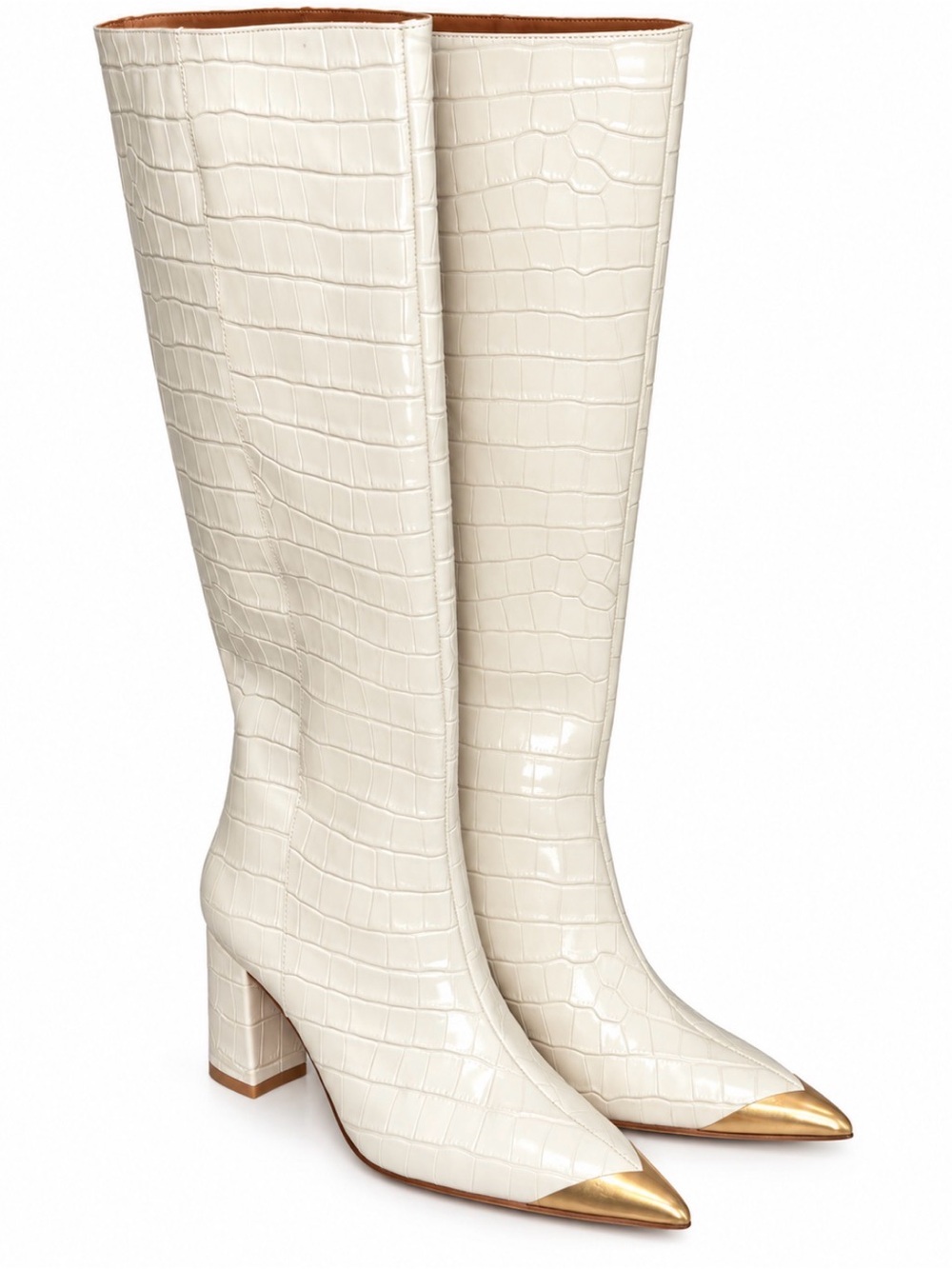 ✨✨RARE Kurt Geiger London Regent Cap Knee Boots in Bone